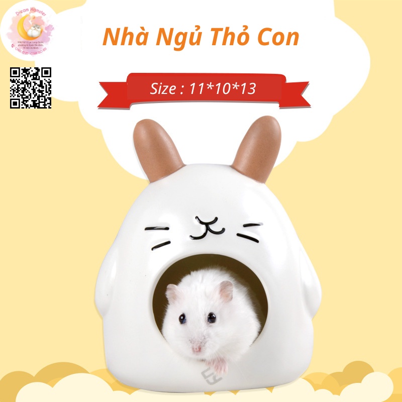 Nhà sứ hình thú cute cho Hamster