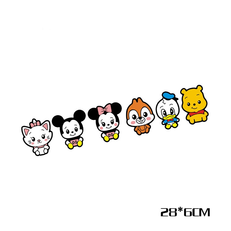 Miếng Dán Trang Trí Xe Hơi Hình Chuột Mickey Minnie Disney