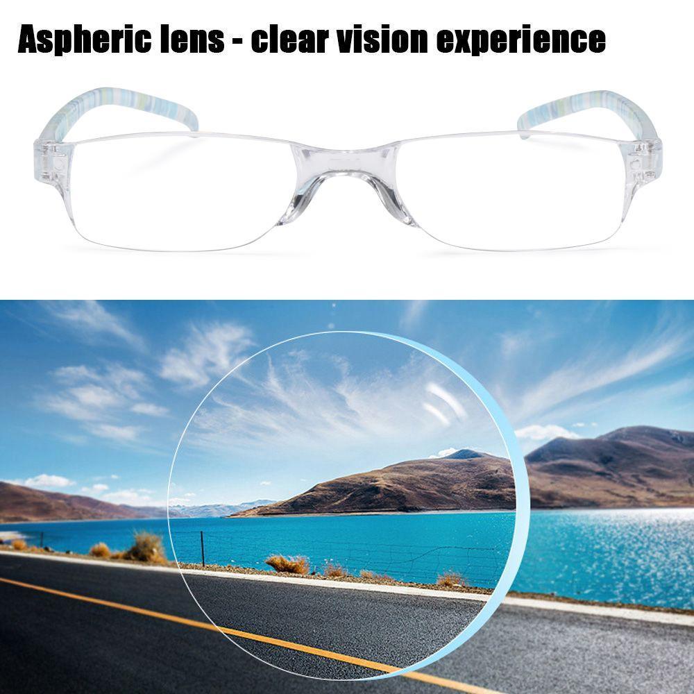 ESPO Kính Đọc Sách Gọng Kẻ Sọc Siêu Nhẹ Thời Trang