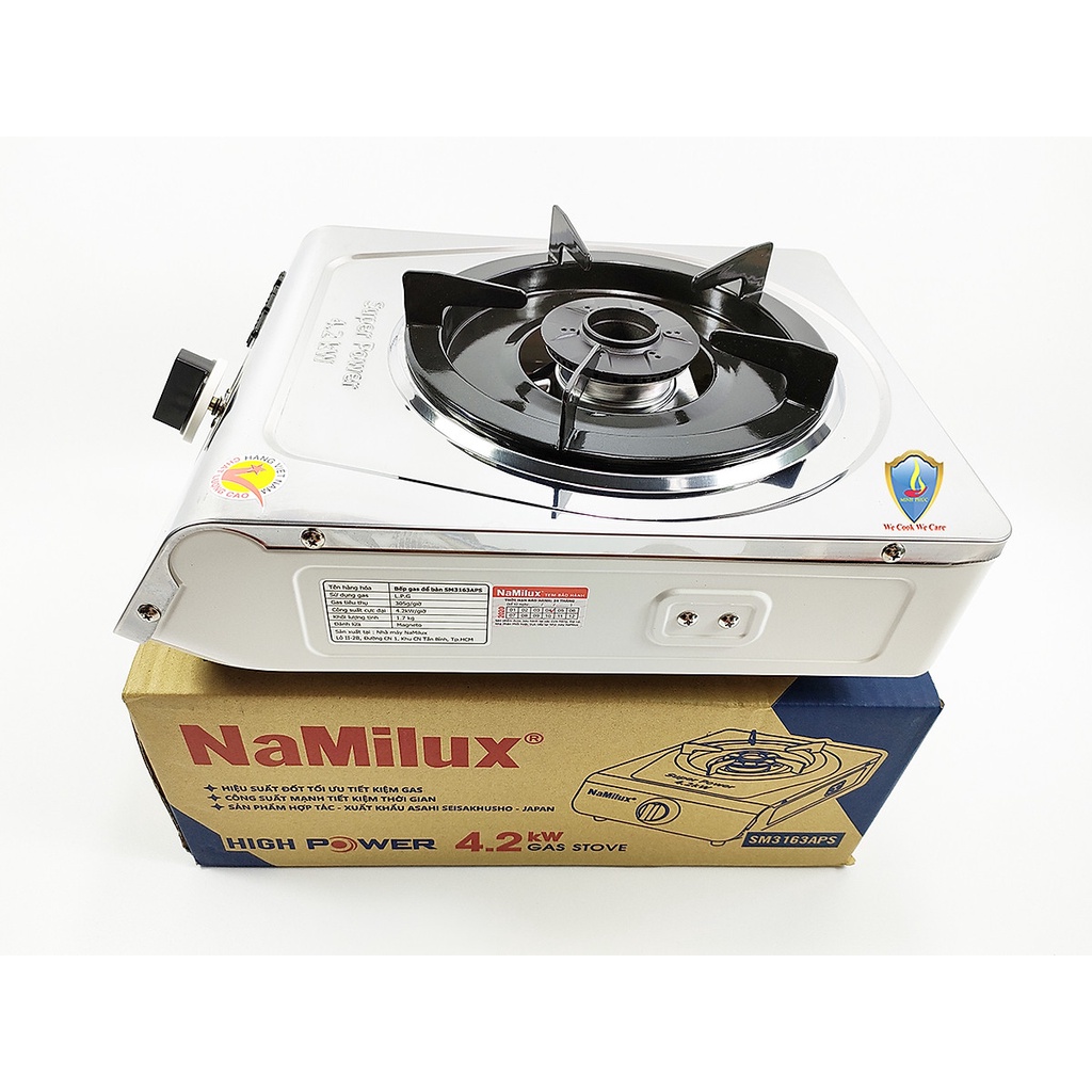 Bếp Ga Bếp Gas Đơn Namilux SM3163APS - Hàng Chính Hãng