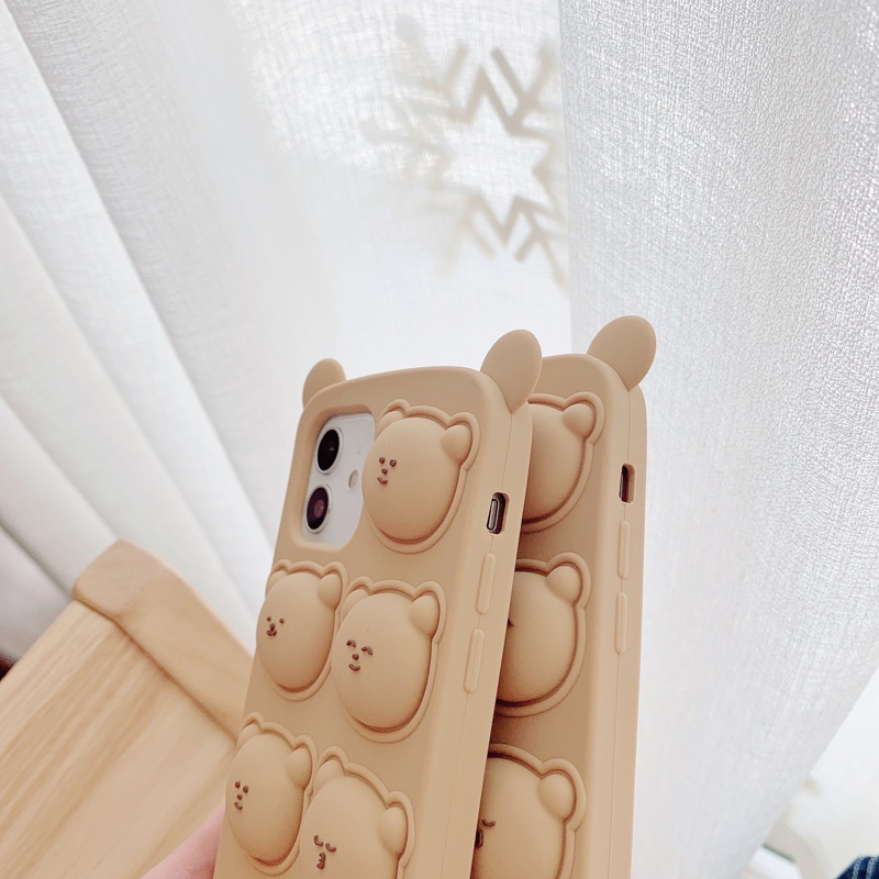Dễ Thương Ốp Điện Thoại Silicon Dẻo Họa Tiết Hoạt Hình Chú Gấu Vui Nhộn Cho Iphone 11 12 Pro Max 6 7 8 Plus X Xr Xs Max | BigBuy360 - bigbuy360.vn