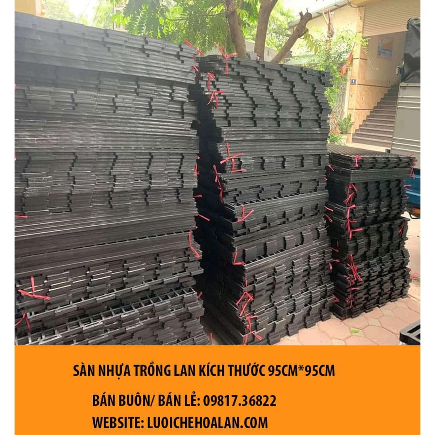 Sàn nhựa đen 95*95 cm lót sàn, làm giá đỡ kê lan