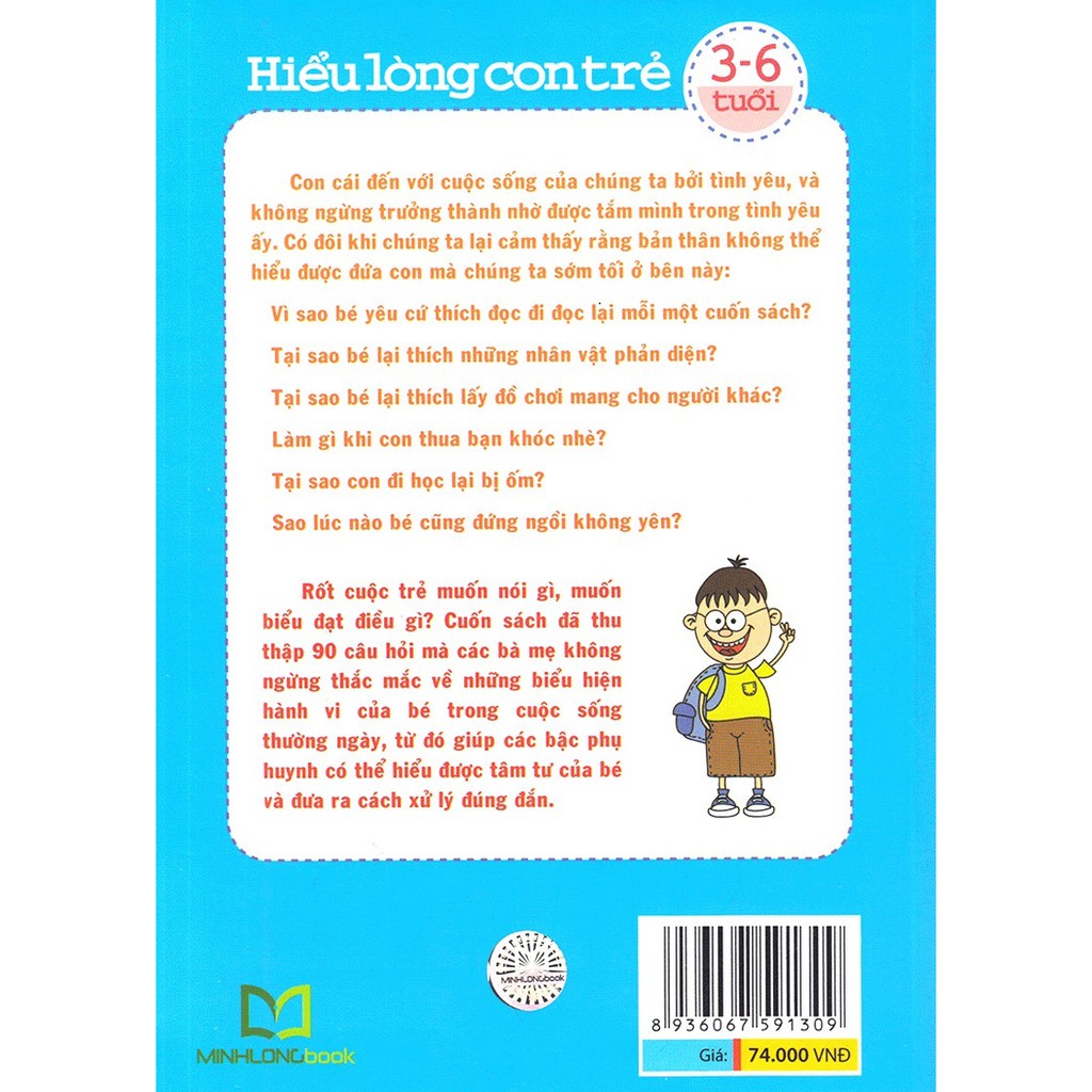 Sách - Hiểu Lòng Con Trẻ - Những điều cha mẹ cần đọc về tâm lý của trẻ nhỏ (3-6 tuổi) (minh long)