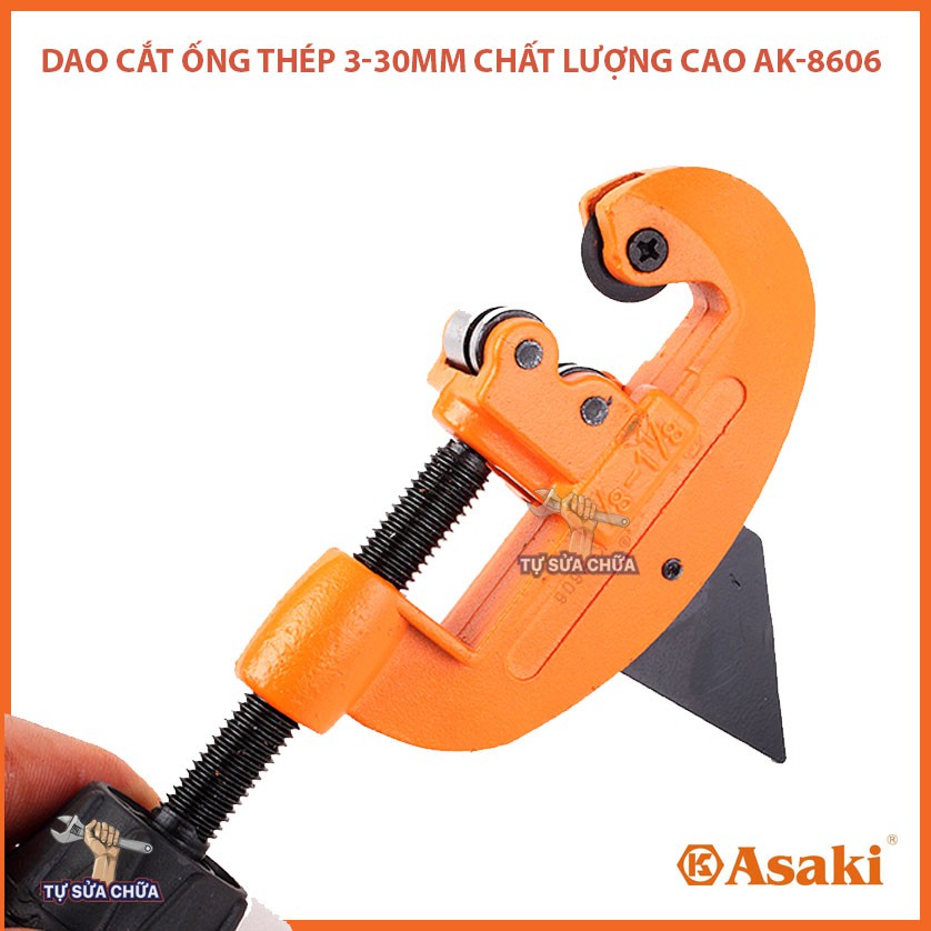 Dao cắt ống ASAKI AK-8606 3-30mm chuyên cắt ống đồng, ống nhôm, ống thép, kim loại mỏng siêu sắc, chất lượng cao