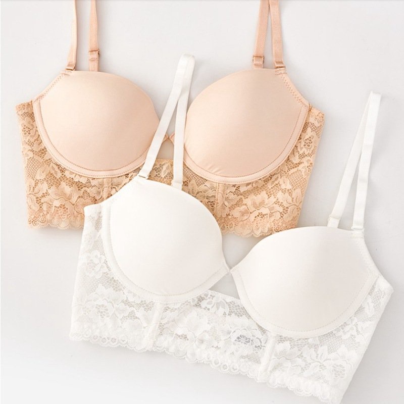 Áo Ngực Cao Cấp, Áo Lót Nữ Phối Ren Quyến Rũ Có Gọng Nâng Ngực Tạo Khe ZANA BRA A471
