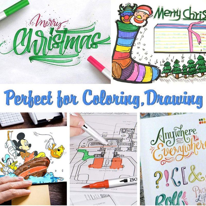 Set 100 Bút Lông Nhiều Màu