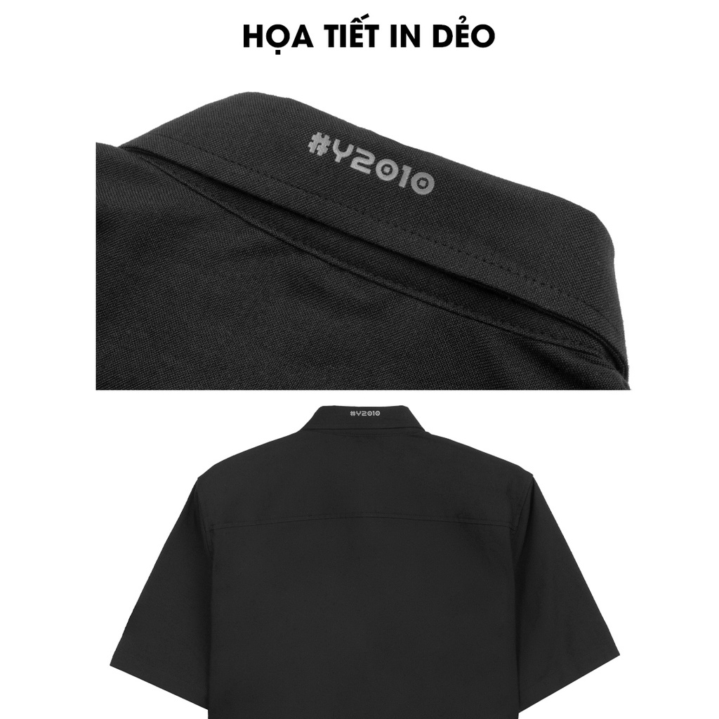 Áo Sơ Mi Nam Tay Ngắn Sợi Cotton Tối Giản Thời Trang Thương Hiệu Y2010 M10 20944 |YaMe|