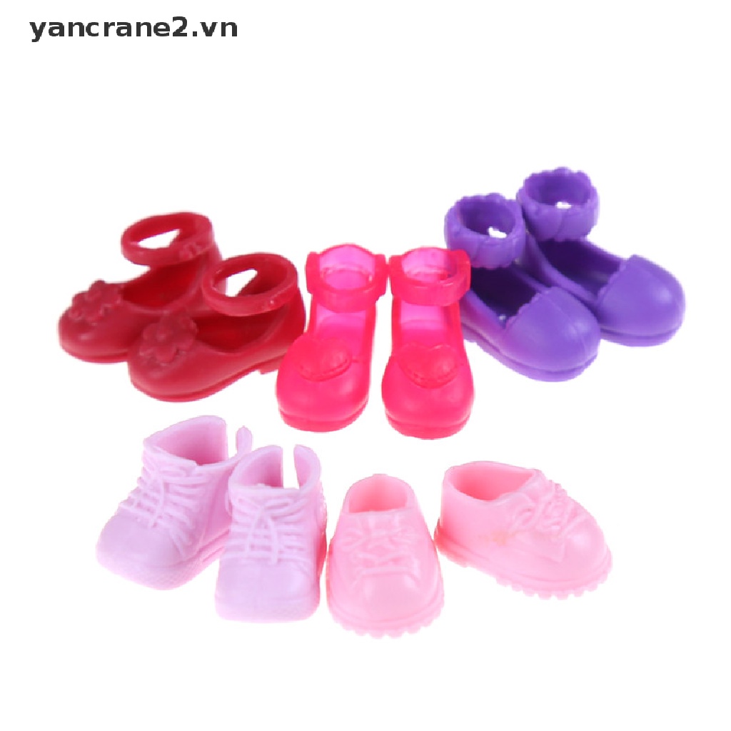 Bộ 5 Đôi Giày Thời Trang Cho Búp Bê Set 5 Đôi Giày Thời Trang Cho Búp Bê Set 5 Đôi Giày Thời Trang Cho Búp Bê