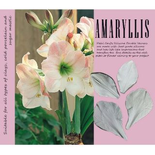 Amaryllis - Khuôn vân nhựa dẻo hoa đất lấy vân 2 mặt