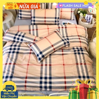 Bộ ga gối Drap 1m2,1m6,1m8 Cotton Poly Vikona mã 02