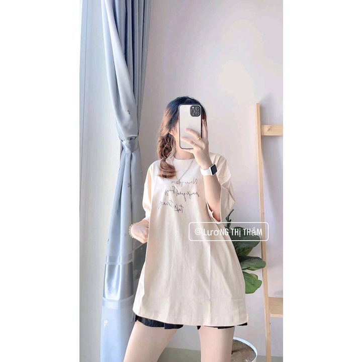[Mã 44FASHIONSALE1 giảm 10K đơn 50K] Áo thun nữ unisex tay lỡ form rộng cổ tròn in hình chữ CaMa Store M270