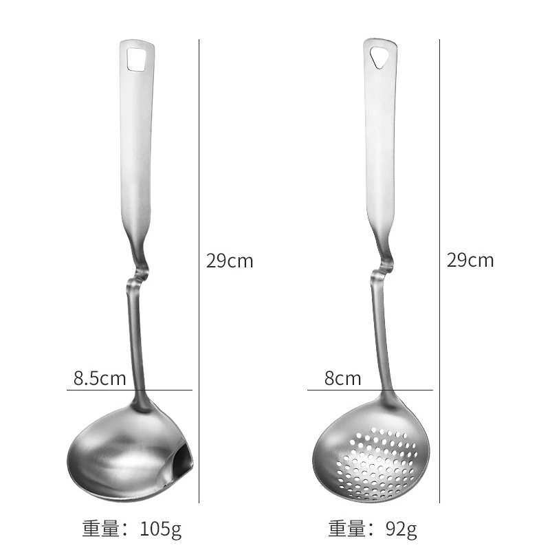 Muỗng Múc Canh Dài Bằng Thép Không Gỉ Tiện Dụng Cho Nhà Bếp