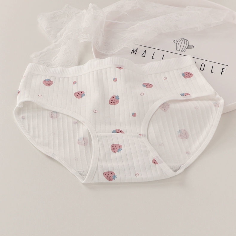 Quần Lót Cotton Lưng Vừa Thoáng Khí Thời Trang Cho Nữ