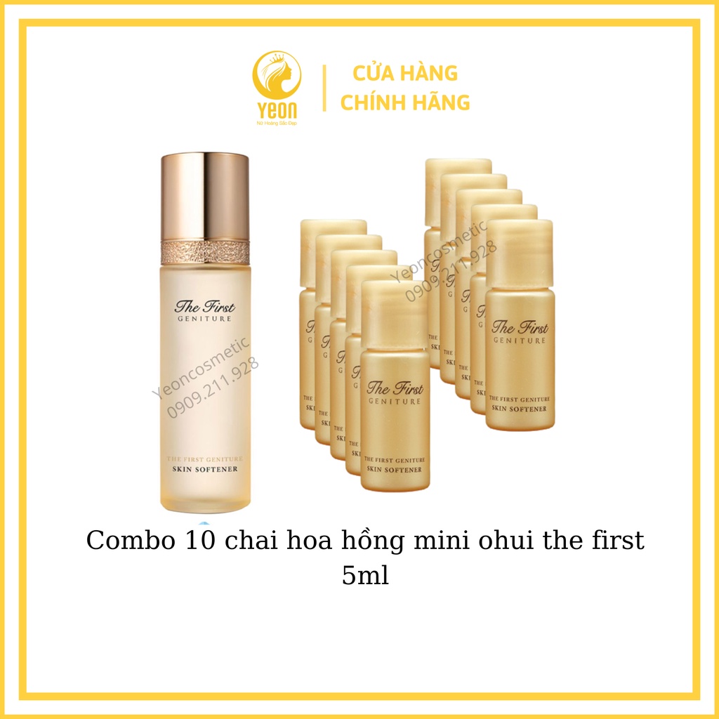 Combo 10 chai hoa hồng mini ohui the first 5ml