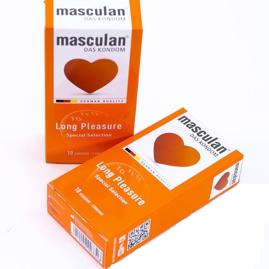 Bao Cao Su MASCULAN LONG PLEASURE - Kéo Dài Thời Gian Yêu - Xuất Xứ ĐỨC - Hộp 10c