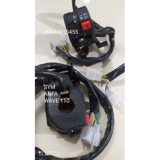 Cụm công tắc đèn wave anfa +Wave110+..hàng SYM