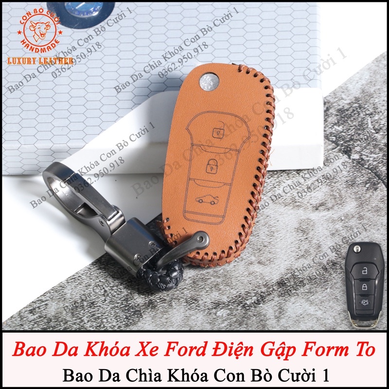 Bao da chìa khóa Ford Ranger Wildtrak 2014-2017, XLS XLT 2018-2020[ Bảo hành 2 năm ]