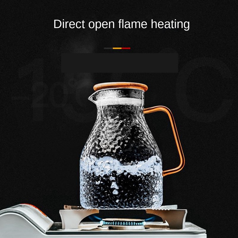 Bình Nước Thủy Tinh Chịu Nhiệt 2000Ml Hình Vuông Tiện Dụng Cho Gia Đình