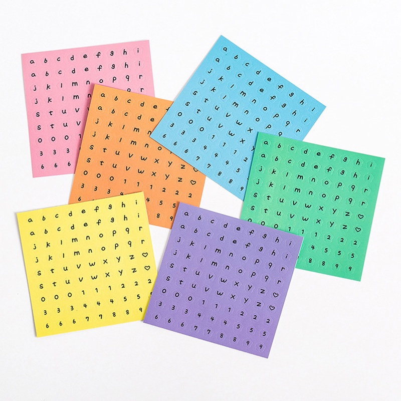 Sticker Dán Trang Trí Sổ Tay/Nhật Ký Hình Chữ Cái DIY