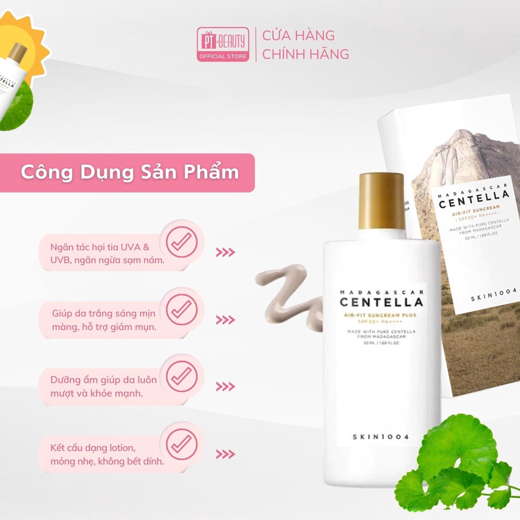 Kem Chống Nắng Skin1004 Madagascar Centella Air-fit Suncream 50ml