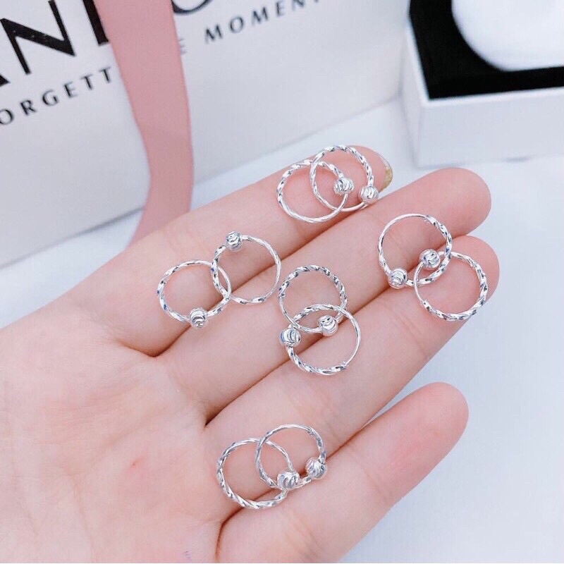BÔNG TAI PHAY BI NGƯỜI LỚN VÀ TRẺ EM ĐỀU ĐEO ĐƯỢC - BÔNG BẠC TA