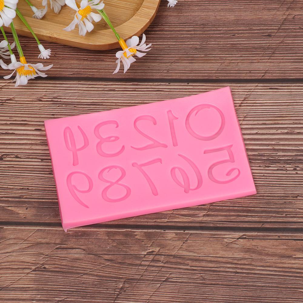 CONOPERY Khuôn Làm Bánh Kẹo Hình Chữ Cái Và Số 3D DIY