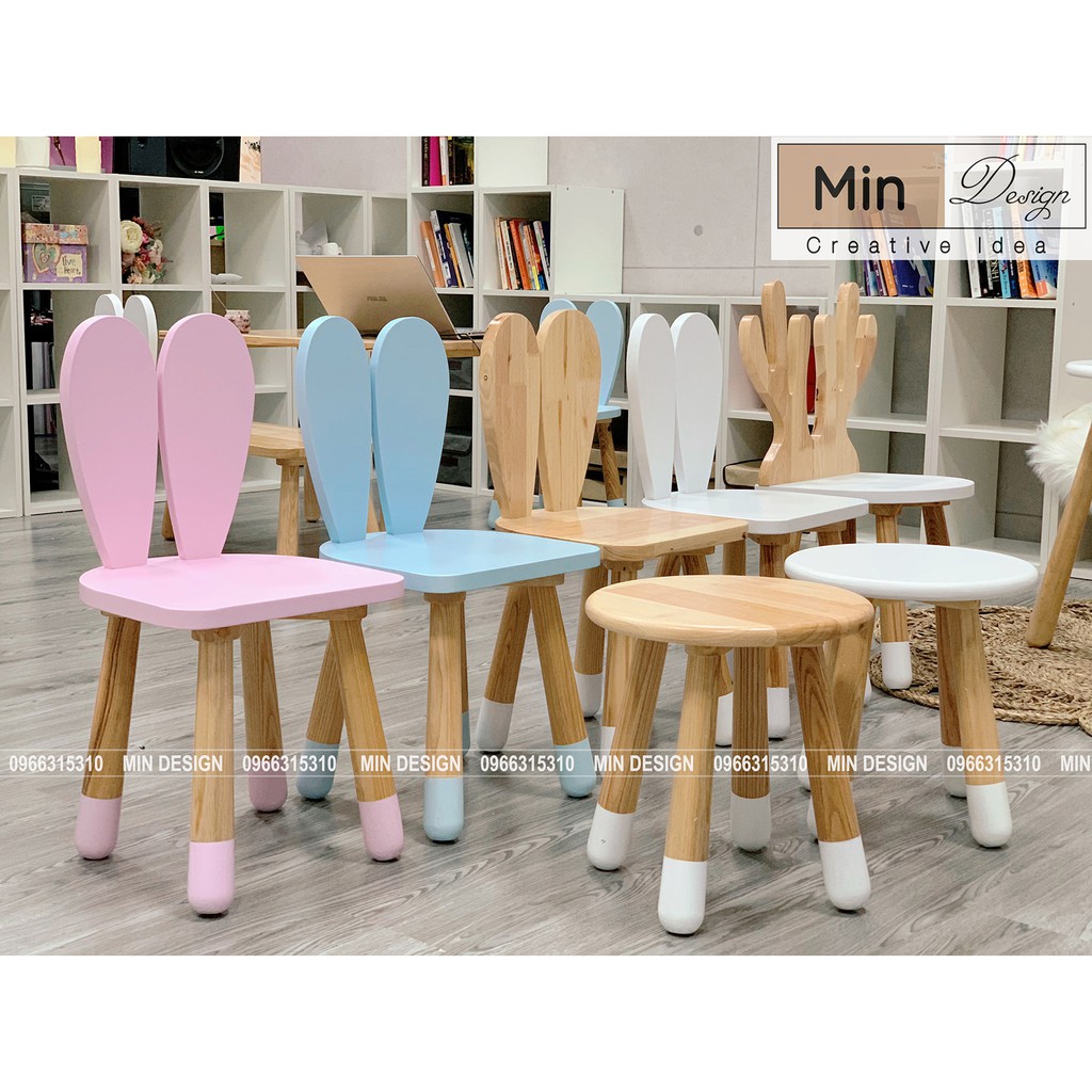 Bàn ghế cho bé - 100% Gỗ Cao su tự nhiên kết hợp chân gỗ Sồi tự nhiên! | BigBuy360 - bigbuy360.vn