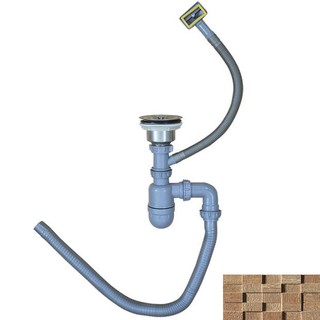Bộ xi phông ống xả chậu rửa bát đơn xp024