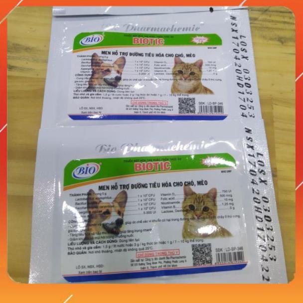 Mn hỗ trợ tiêu hóa cho chó mèo Biotic - gói 5g