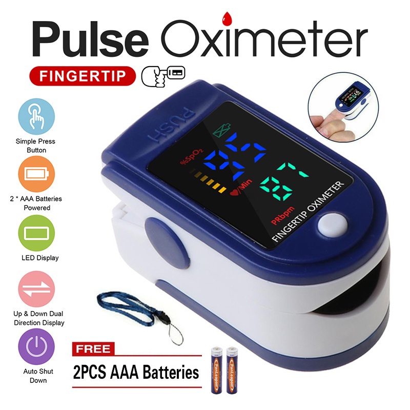 Finger Pulse Oximeter Fingertip Pulsoximeter Medical Equipment With Heart Rate Spo2 PR