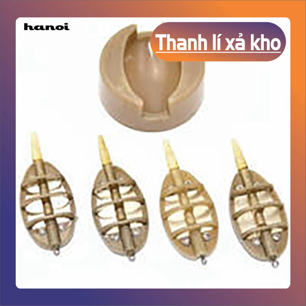 (Xả kho) Set 4 lồng giữ mồi câu cá chép kèm khuôn As Pictures Show