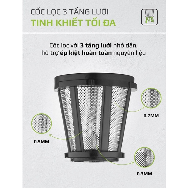 Máy Ép Chậm Trục Ngang Olivo SJ22 - Hàng chính hãng