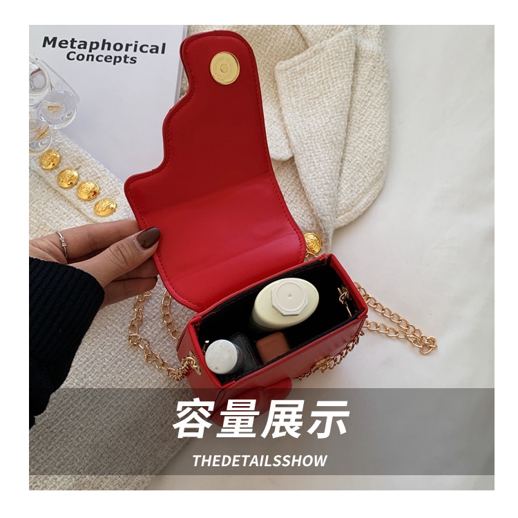 Túi Xách JASMIN NOIR Da PU Phối Xích Thời Trang Cho Nữ