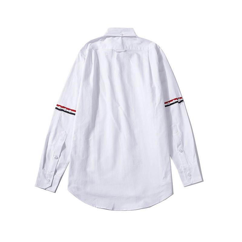 Áo sơ mi cotton tay dài kẻ sọc thời trang công sở thanh lịch cho nam nữ