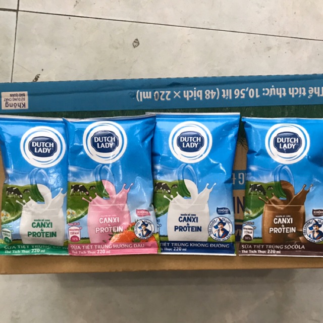 Sữa bịch Dutch Lady các vị 210ml