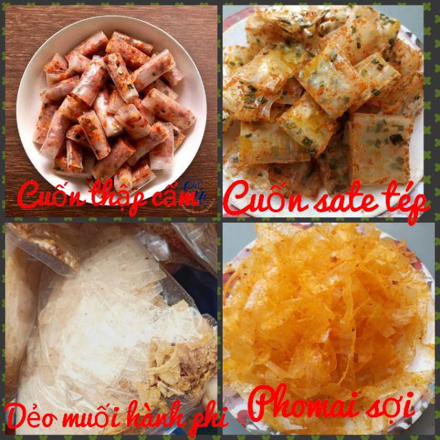 1KG BÁNH TRÁNG TRỘN LONG AN CHUẨN ( Tặng Sốt )