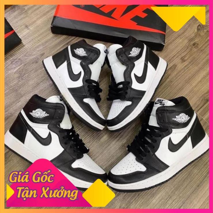 [ FREESHIP –BẢO HÀNH 12 THÁNG] GIÀY SNEAKER NAM NỮ JORDAN CAO CỔ ĐEN TRẮNG HOT TREND