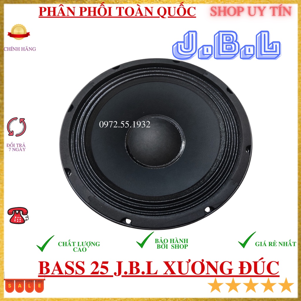 Loa bass 25 JB.L xương đúc khối từ 160 gân xếp tẩm dầu hàng cao cấp chất âm cực đỉnh loa bát 2 tấc rưỡi giá 1 chiếc