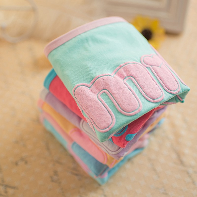 Quần lót nữ chất cotton đẹp QN.05 nhiều màu in chữ đẹp trẻ trung cho chị em - Ảnh shop chụp