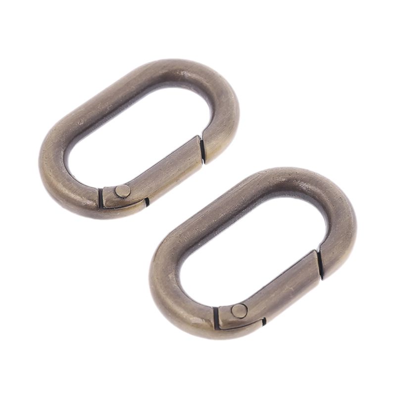 Móc Khóa Oval Bằng Kim Loại Cho Túi Da