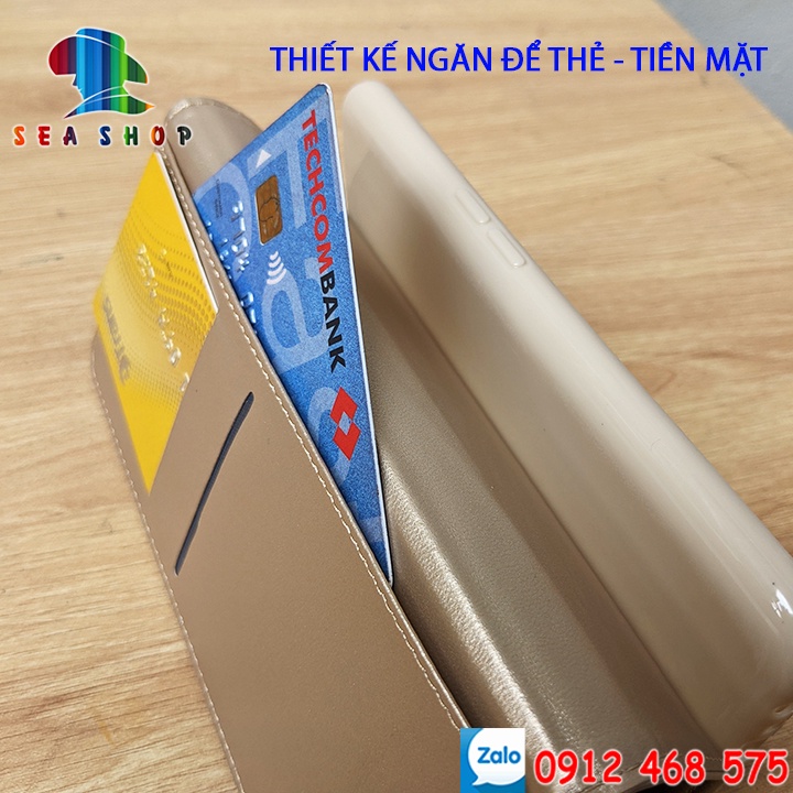 Bao da Oppo A92 4G, A92 5G Nắp gập-Ốp lưng 2 mặt có thiết kế ví cà thẻ, ngăn lớn để tien mặt - Kính full màn 9D