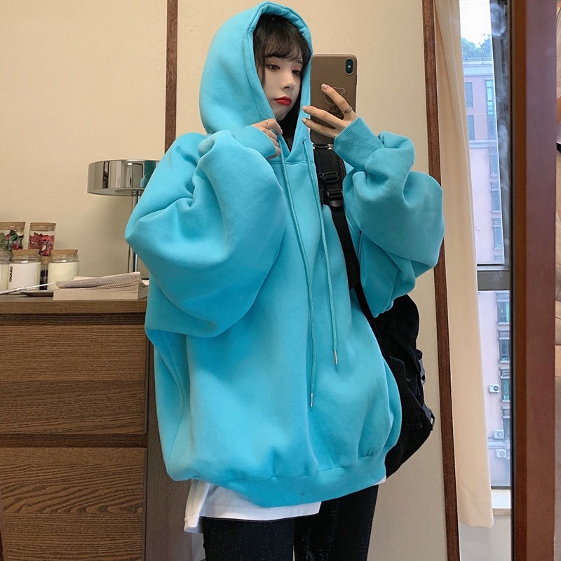 Áo hoodies có nón dài tay nhiều màu sắc thời trang cho nữ