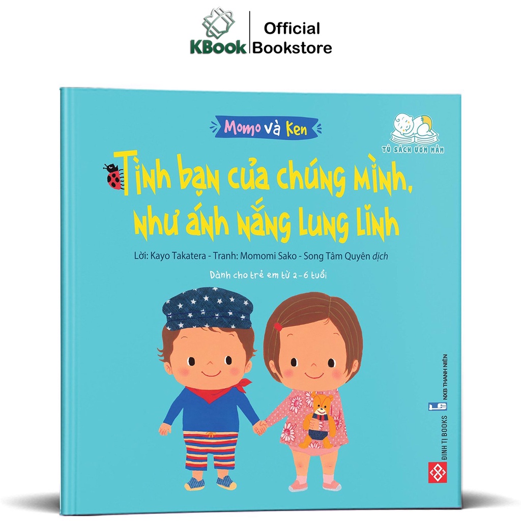 Sách Ehon -  Momo và Ken - Dạy kỹ năng sống cho trẻ 2 đến 6 tuổi (Đinh Tị - 5 chủ đề, lẻ cuốn tùy chọn)