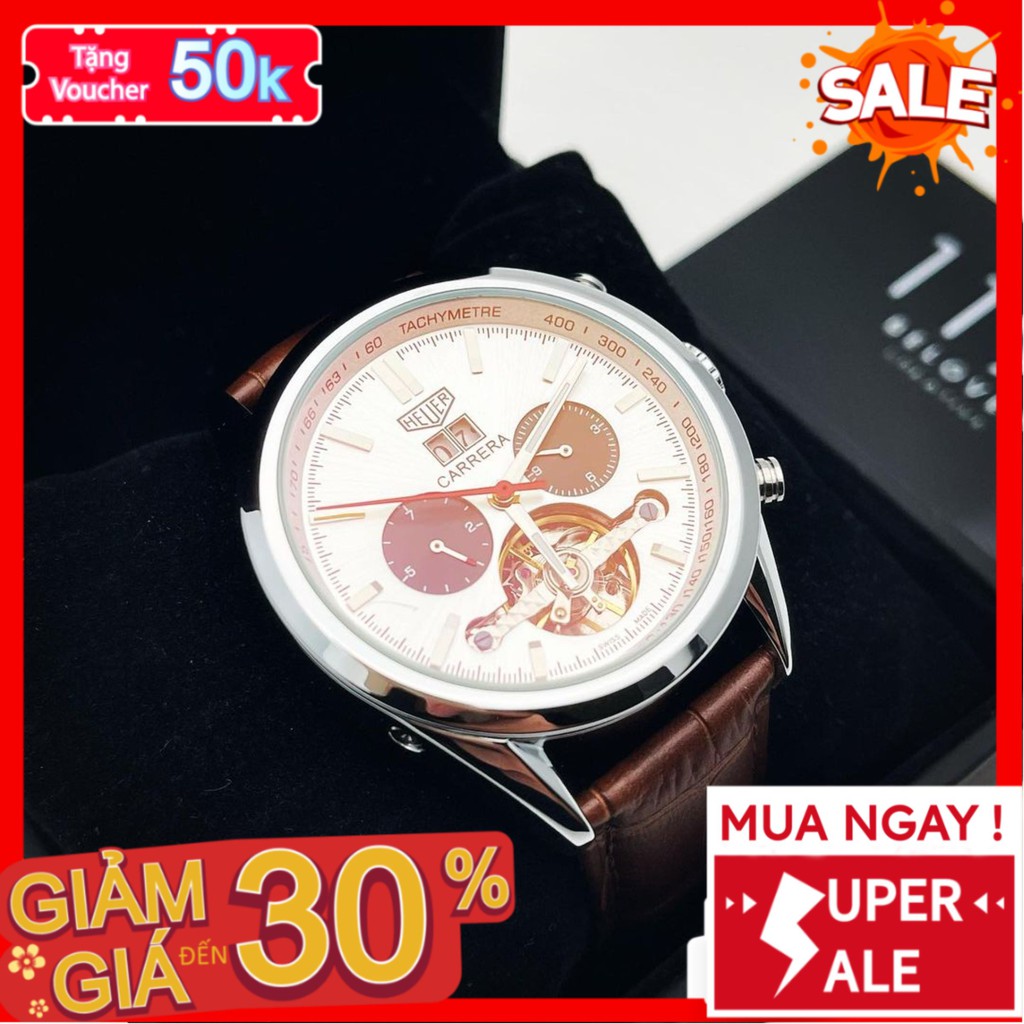 Đồng hồ cơ - Đồng Hồ Dây Da Nam 43mm Fom Mới Chống Xước Chống Nước Kính Sapphire Tím 201 - 1199 Watches | BigBuy360 - bigbuy360.vn