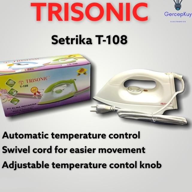 Cổ Phiếu Sẵn Sàng ✫☋ Bàn Ủi Hơi Nước Trisonic T108 Chất Lượng Cao