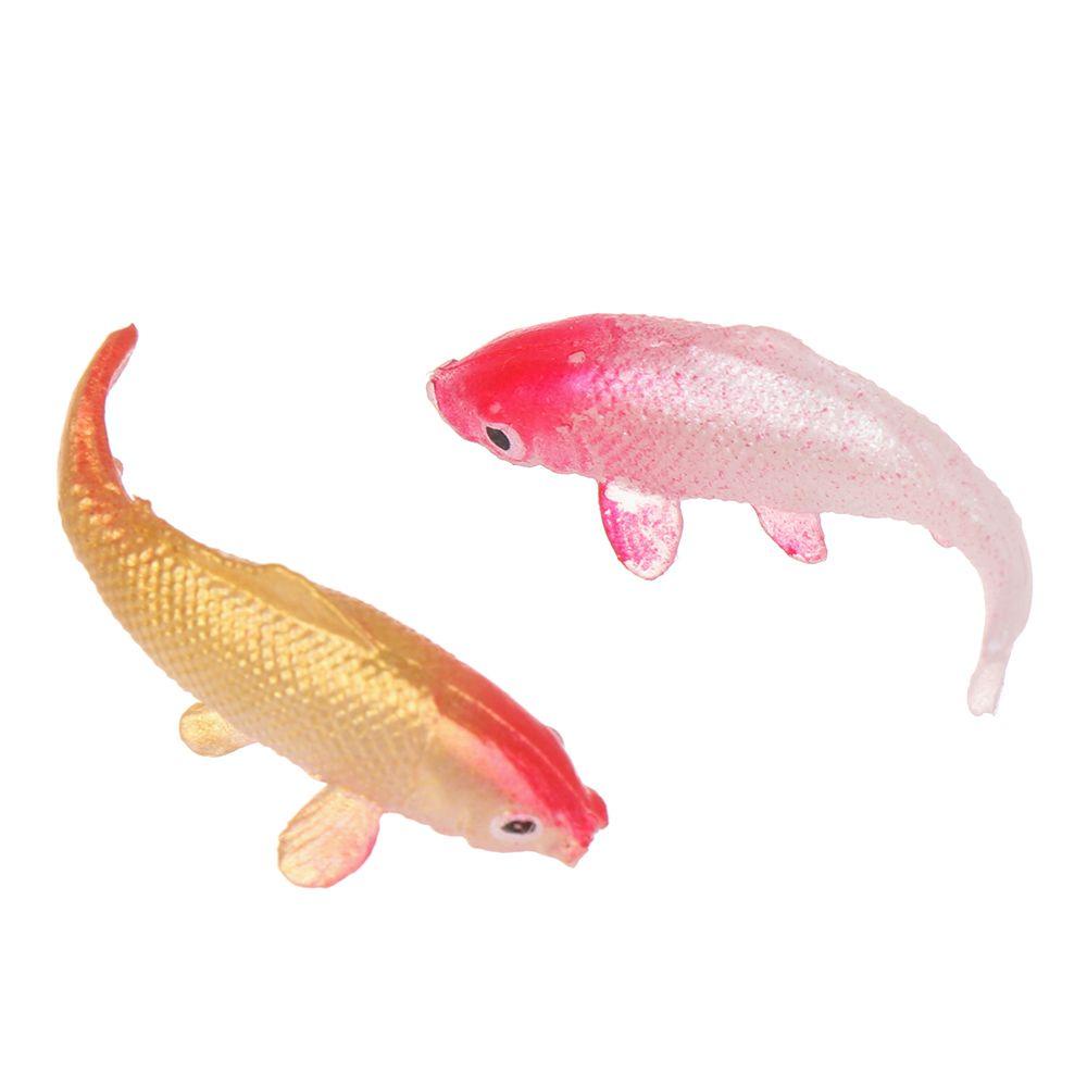 RAINBOW Set 5 Mô Hình Cá Vàng / Cá Vàng / Vuông Trang Trí Nhà Búp Bê
