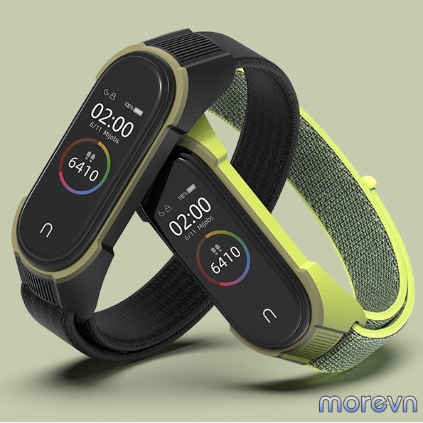 Dây đeo nylon thể thao PULSEIRA Mi band 5, miband 6 chính hãng Mijobs - dây đeo thay thế mi band 6, miband 5 PULSEIRA