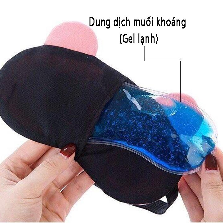 DỤNG CỤ BỊT MẮT, CHE MẮT ĐỂ NGỦ NHIỀU HÌNH CÓ TÚI NƯỚC GEL XANH LÀM MÁT ĐA NĂNG