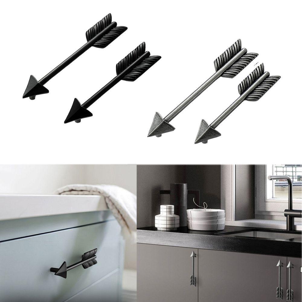 KUNHEV Tay Nắm Cửa Tủ Bằng Hợp Kim Kẽm Hình Mũi Tên