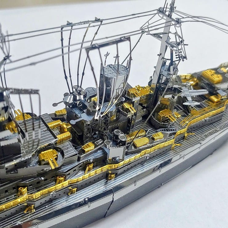 Mô Hình Kim Loại 3D Piececool Tàu Chiến Thiết Giáp Hạm Nhật Bản Nagato Battleship